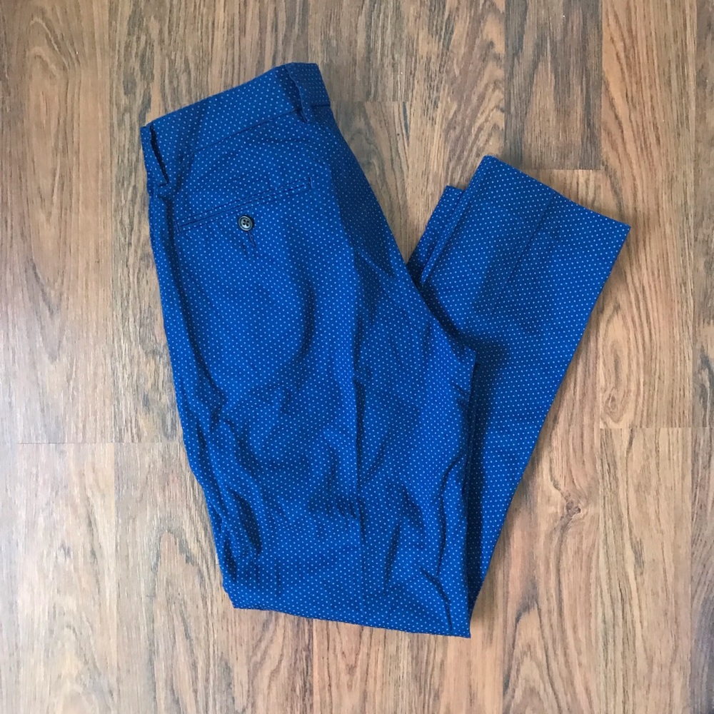 JCrew Bowery Linen-Feel Cotton Pants